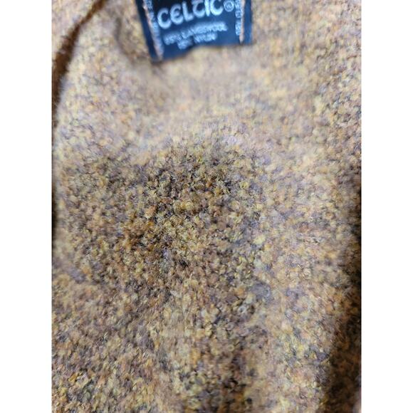 Celtic Kerry Woollen Mills Lambswool Shawl Wrap  Fringe Cape Made in Ireland - Picture 5 of 9